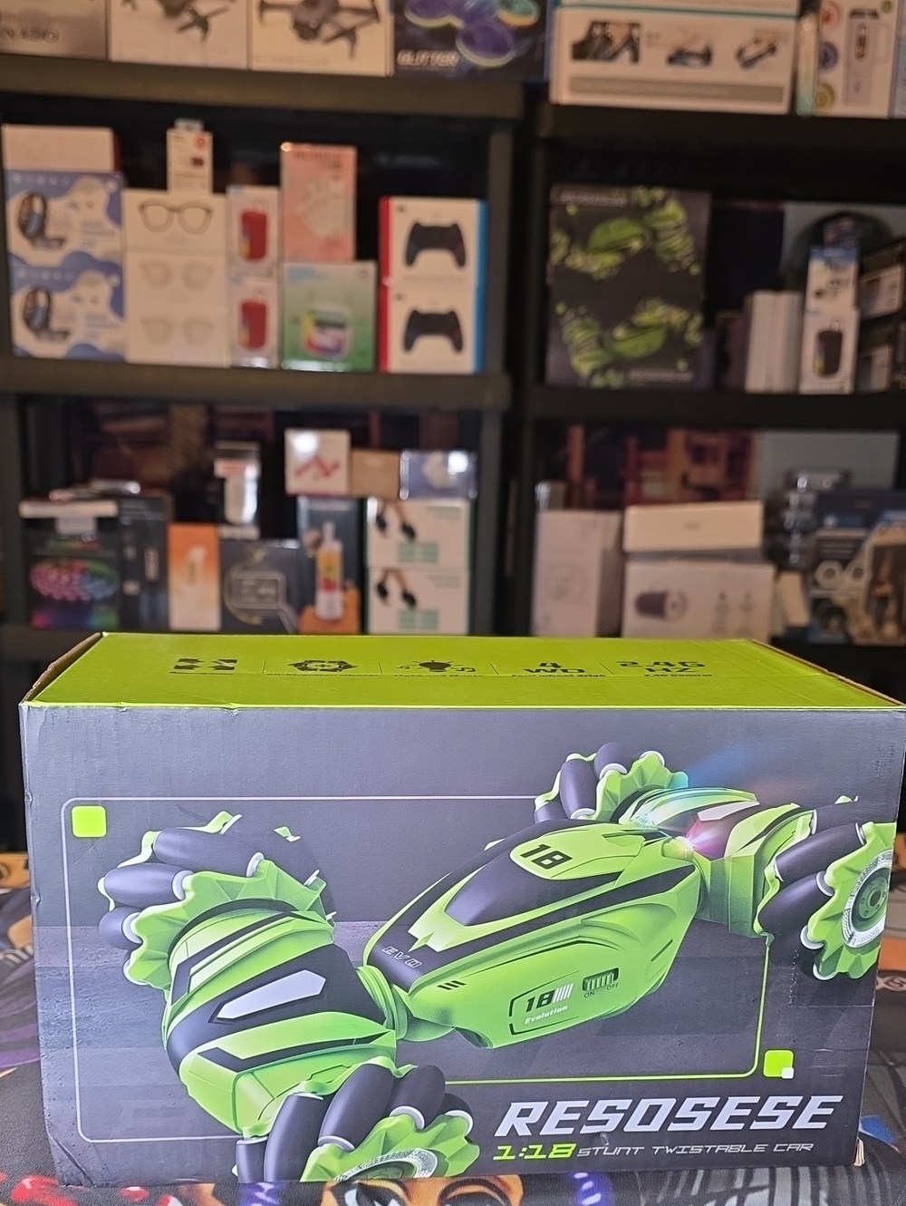 Neon Green Gesture RC Stunt Car RECHARGEABLE FACTORY SEALED